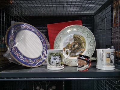 Lot 1524 - Assorted ceramics incl. small character jug,...