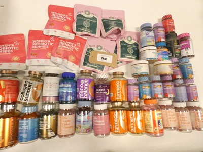 Lot 2451 - Selection of gummie vitamin, mineral and...