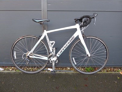 Lot 4036 - Cannondale Synapse white ultra racing bike