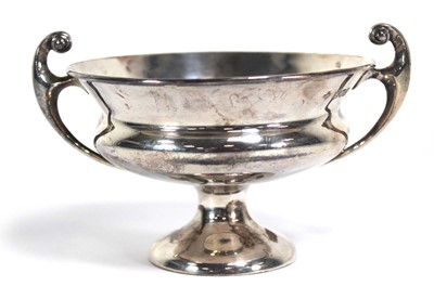 Lot 307 - An Edwardian silver two handled dish of urn...