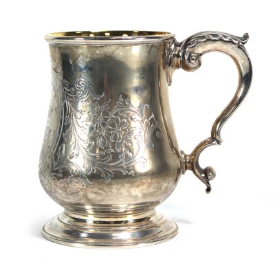 Lot 308 - A Victorian silver and parcel gilt tankard...