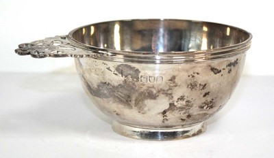 Lot 309 - A late Victorian silver porringer with pierced...