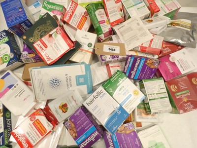 Lot 2453 - Assorted packs of various vitamin, mineral and...