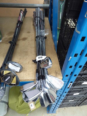 Lot 4213 - 13 assorted Kirkland Signature golf clubs to...