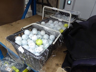 Lot 4220 - 4 baskets of assorted golf balls, brands to...