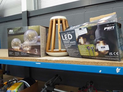 Lot 4124 - Assortment of exterior/interior lighting to...