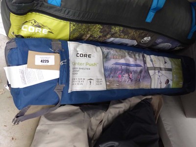 Lot 4225 - Core Equipment centre push eved shelter