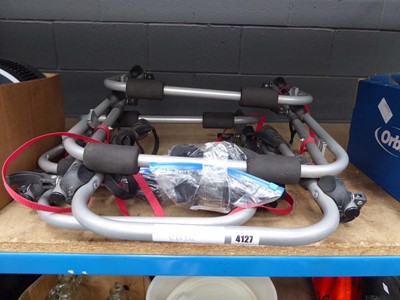 Lot 4127 - Two fold up vehicle bike carriers