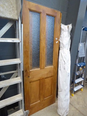 Lot 4239 - 3 interior glazed reclaimed doors