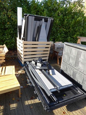 Lot 4156 - Keter Newton shed split across two pallets