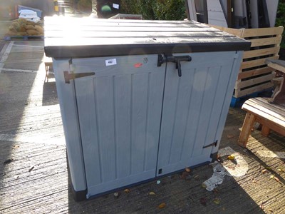 Lot 4157 - Keter two door garden storage box