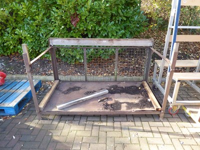 Lot 4167 - Metal framed storage fork liftable stillage