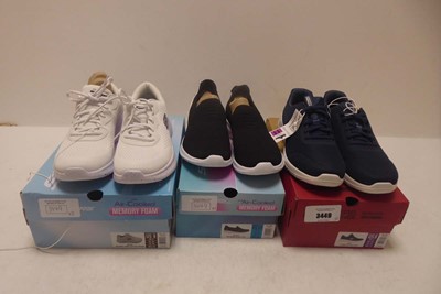Lot 3449 - x3 Pairs of Sketchers