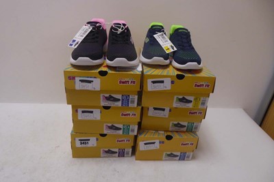 Lot 3451 - x6 pairs of children's sketchers