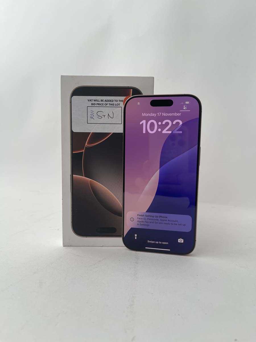 Lot Apple iPhone 16 Pro, 128GB, Desert Titanium,...
