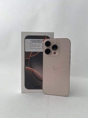 Lot Apple iPhone 16 Pro, 128GB, Desert Titanium,...