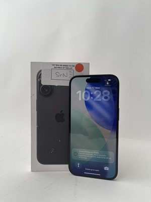 Lot Apple iPhone 16, 128GB, Black, model A3287, boxed