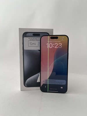 Lot Apple iPhone 15 Pro Max, 256GB, Blue Titanium,...