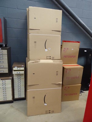 Lot 4290 - Quantity of flat pack cardboard boxes