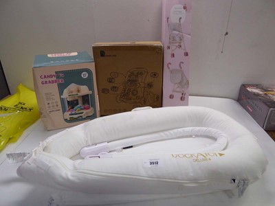 Lot 3512 - Dockatot Deluxe+ baby pod, Candy grabber, Baby...
