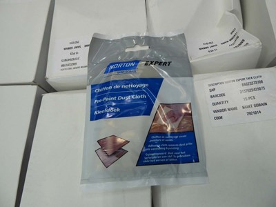 Lot 4359 - Norton Expert Pre-paint dust cloth 16 boxes of...