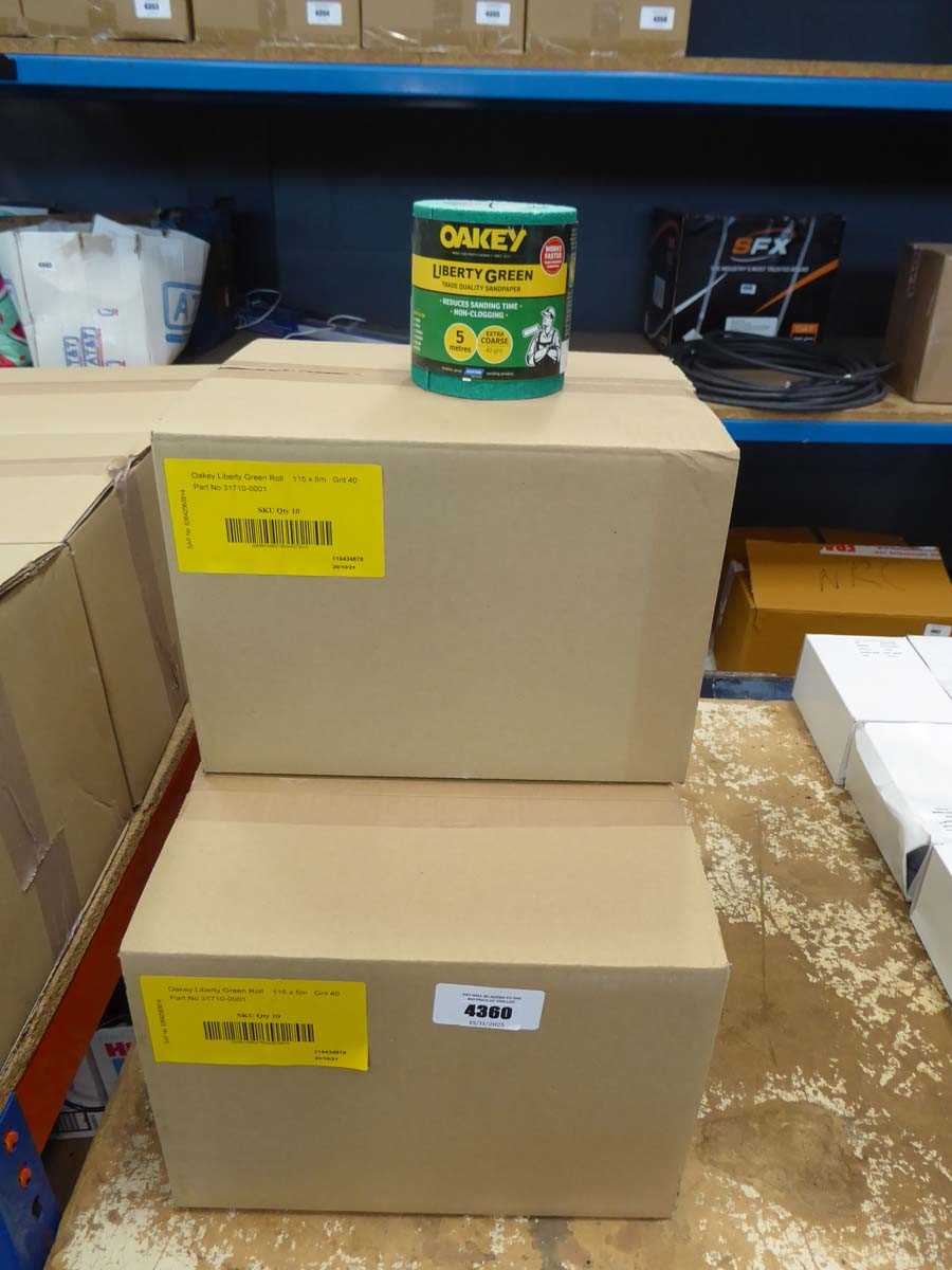 Lot 4360 - Oakey Liberty green roll 115 x 5m grit, 3...