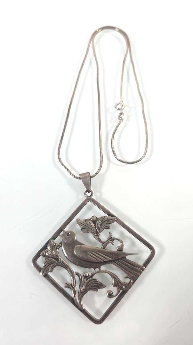 Lot 430 - F. Hansen, a Danish white metal openwork...