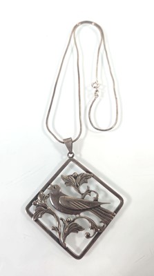 Lot 430 - F. Hansen, a Danish white metal openwork...