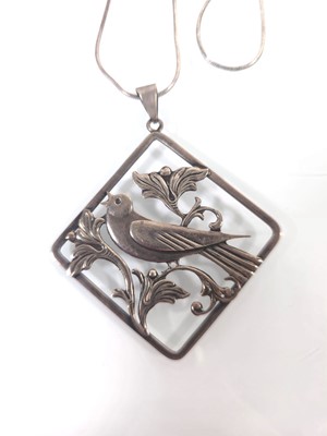 Lot 430 - F. Hansen, a Danish white metal openwork...