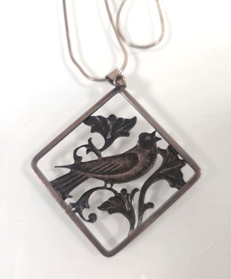 Lot 430 - F. Hansen, a Danish white metal openwork...