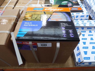 Lot 4393 - Norton Clipper multi materials cutting disc...