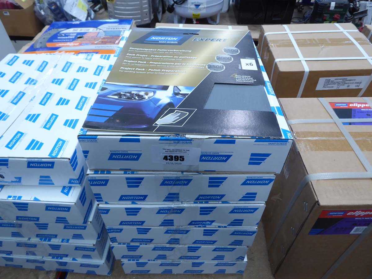 Lot 4395 - Norton Expert 6 pack sand paper for laquer...