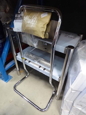 Lot 4698 - Firechief double fire extinguisher stand and a...