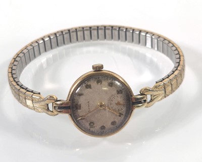 Lot 446 - A ladies yellow metal Cyma presentation watch...