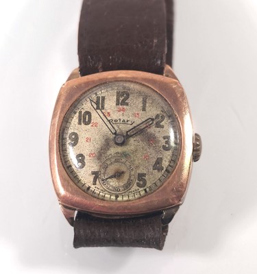 Lot 449 - A gentleman's mid-20th century 9ct gold cased...