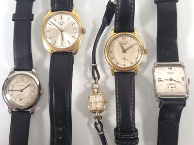 Lot 454 - A collection of five various Longines...