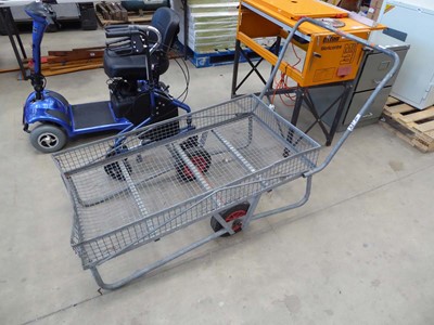 Lot 4334 - Metal single axle trolley