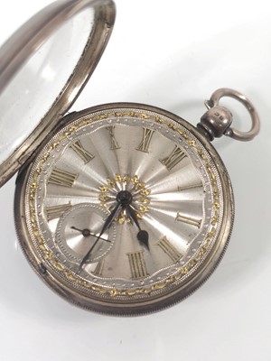 Lot 455 - A Victorian silver fusee pocket watch, the...