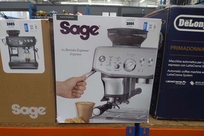 Lot 3004 - Sage Barista Express Impress coffee machine