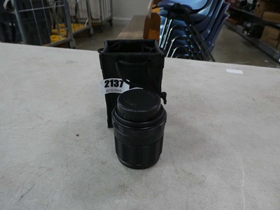 Lot 2137 - Takumar 1:2.8 105mm lens in a bag
