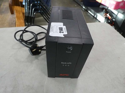 Lot 2148 - APC UPS 500 back up