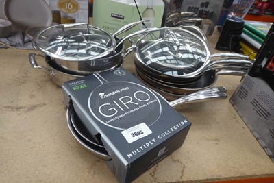 Lot 3095 - Master Pro pans and other pots and pans, etc