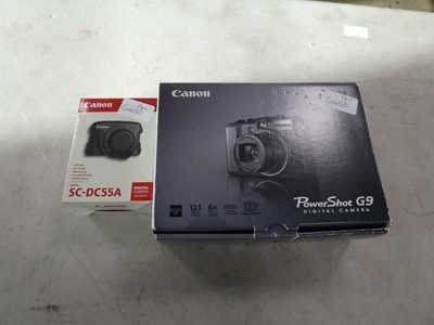 Lot 2166 - Canon Power shot G9 camera along with a Canon...