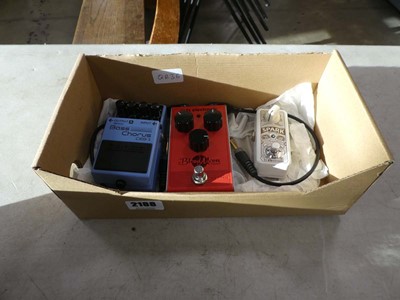 Lot 2188 - 3 music pedals - Boss Bass Chorus CEB3, TC...