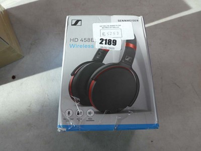Lot 2189 - Boxed pair of Sennheiser HD458B wireless...