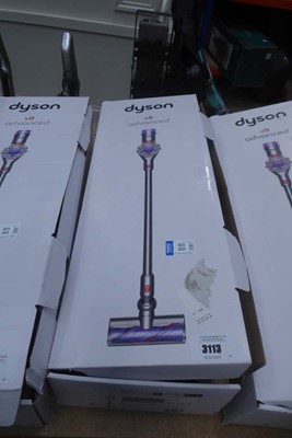 Lot 3113 - Handheld Dyson V8 Advance with pole, head,...