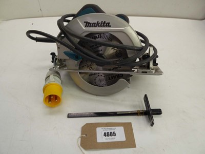 Lot 4605 - Makita 110v HS7601 circular saw
