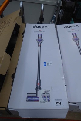 Lot 3114 - Handheld Dyson V8 Advance with pole, head,...