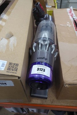 Lot 3123 - Handheld Dyson V11 with pole, two heads and a...