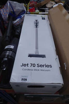 Lot 3126 - Samsung Jet70 Series cordless stick vacuum...